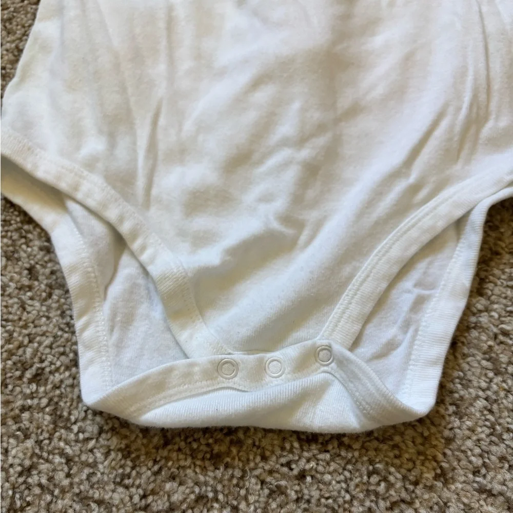 Organic Cotton White Tank Bodysuit Size 18 Mo Set of 3 ( Honest Co, Purebaby )